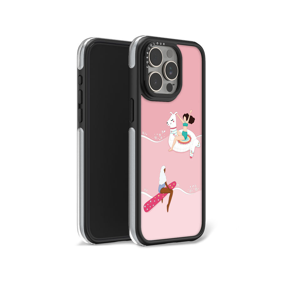 iPhone 15 Pro Max Pinky Summer Days Camera Ring Kickstand Case - CORECOLOUR