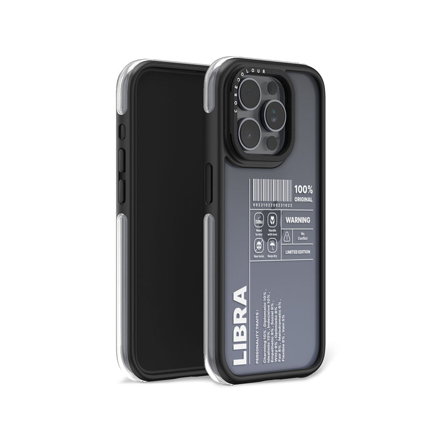 iPhone 15 Pro Warning Libra Camera Ring Kickstand Case - CORECOLOUR