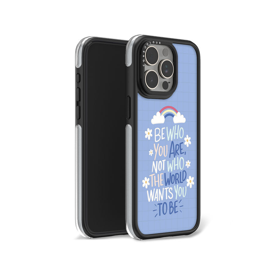 iPhone 15 Pro Max Be Who You Are Camera Ring Kickstand Case - CORECOLOUR