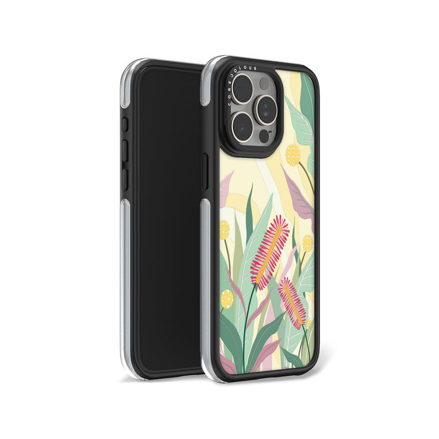 iPhone 15 Pro Max Crimson Bottlebrush Camera Ring Kickstand Case - CORECOLOUR
