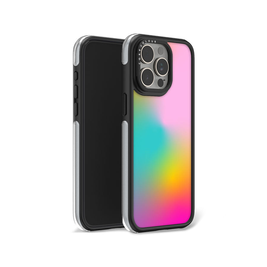 iPhone 15 Pro Luminous Swirl Camera Ring Kickstand Case - CORECOLOUR