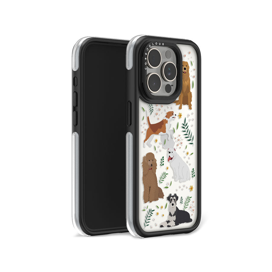 iPhone 15 Pro Paw-sitive Pals Camera Ring Kickstand Case - CORECOLOUR