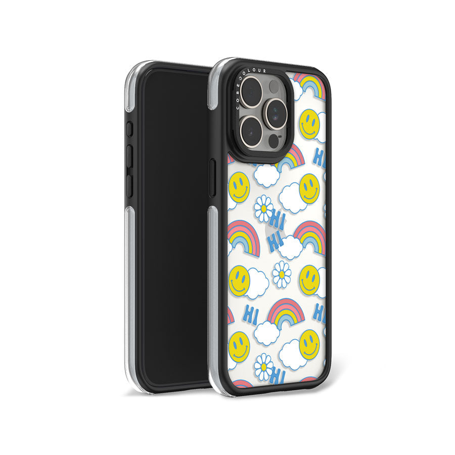 iPhone 15 Pro Max Hi There! Rainbow Camera Ring Kickstand Case - CORECOLOUR