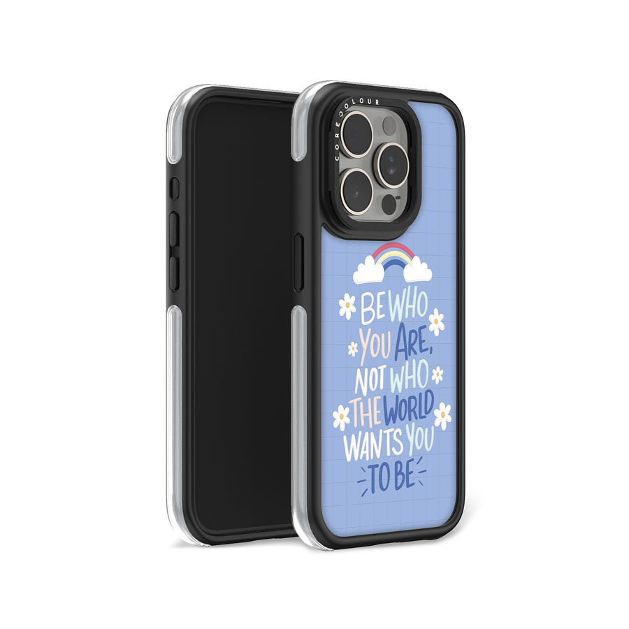 iPhone 15 Pro Be Who You Are Camera Ring Kickstand Case - CORECOLOUR