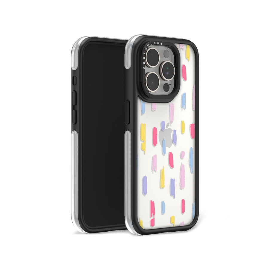 iPhone 15 Pro Rainy Pastel Camera Ring Kickstand Case - CORECOLOUR