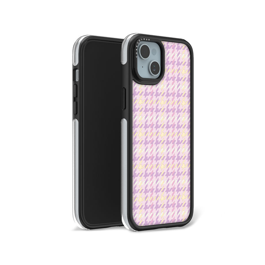iPhone 15 Plus Pink Illusion Camera Ring Kickstand Case - CORECOLOUR