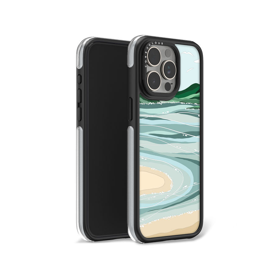 iPhone 15 Pro Max Whitehaven Beach Camera Ring Kickstand Case - CORECOLOUR