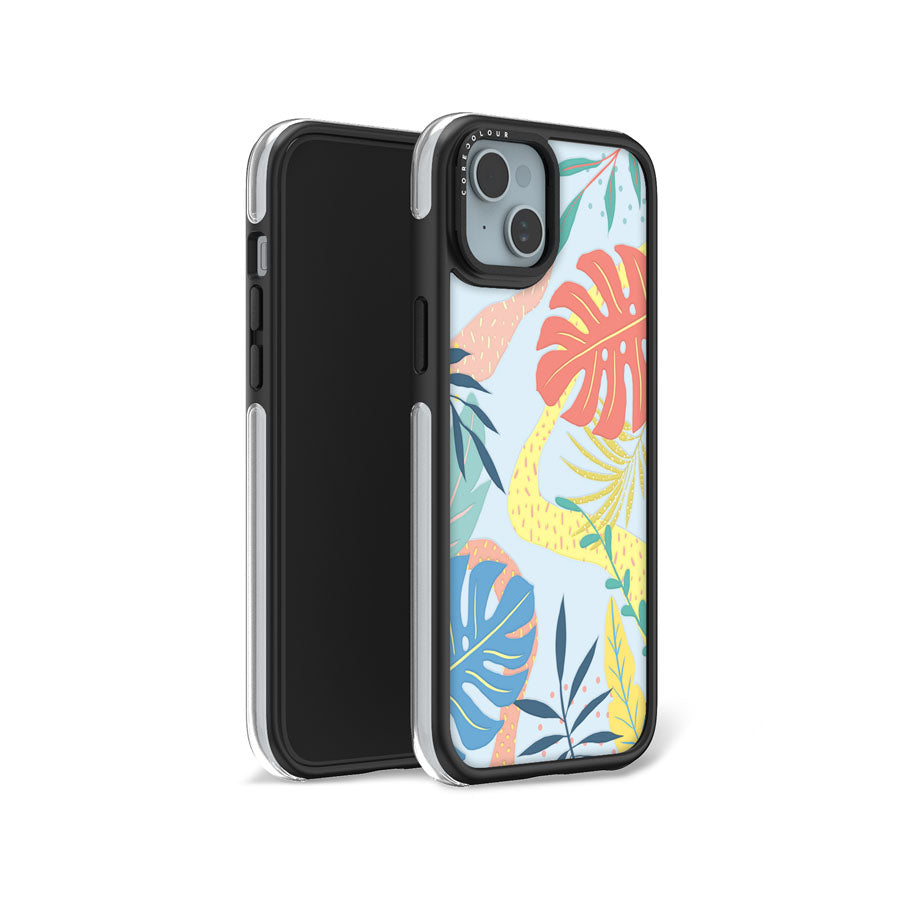 iPhone 15 Plus Tropical Summer III Camera Ring Kickstand Case - CORECOLOUR