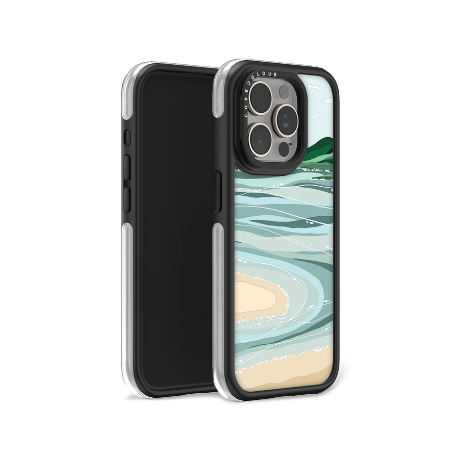 iPhone 15 Pro Whitehaven Beach Camera Ring Kickstand Case - CORECOLOUR