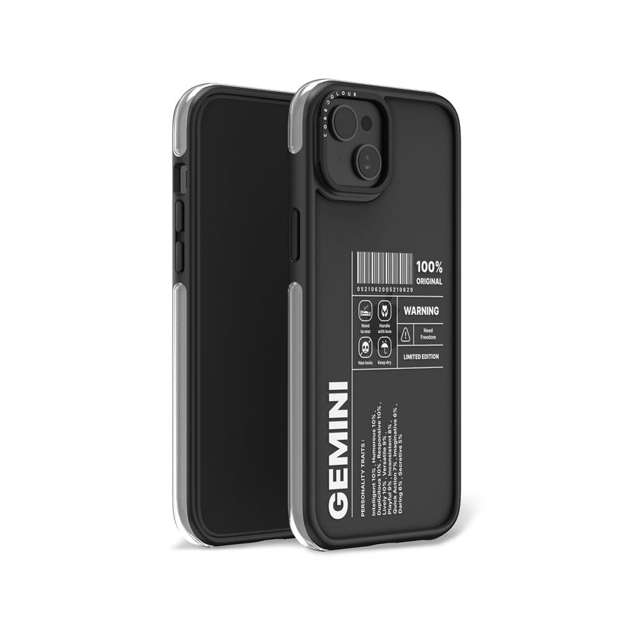 iPhone 15 Plus Warning Gemini Camera Ring Kickstand Case - CORECOLOUR