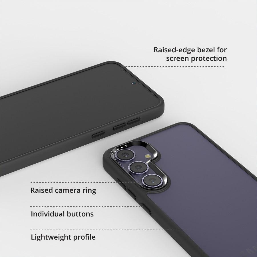 Samsung Galaxy S24+ Black Clear Case - CORECOLOUR