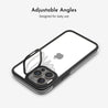 iPhone 15 Pro Clear Camera Ring Kickstand Case - CORECOLOUR