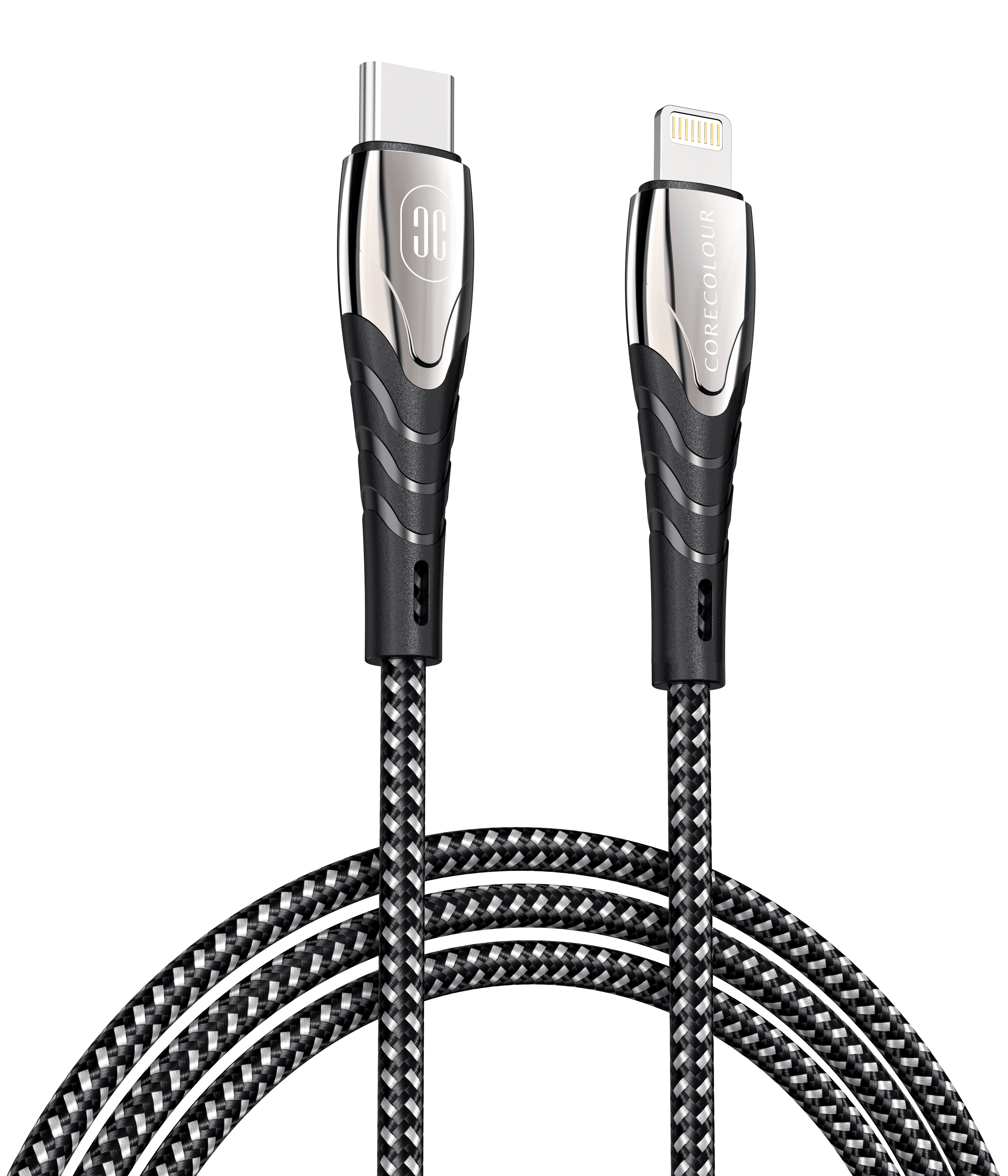 2m Type-C to Lightning Anti-bending Charging Cable - CORECOLOUR