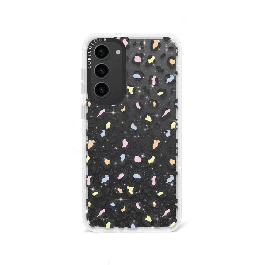 Samsung Galaxy S23 Colourful Leopard Glitter Phone Case - CORECOLOUR