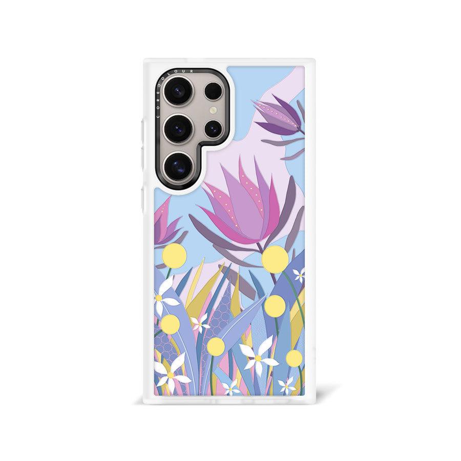 Galaxy S24 Ultra Blooming Ground Purple Clear Matte Printed Case - CORECOLOUR