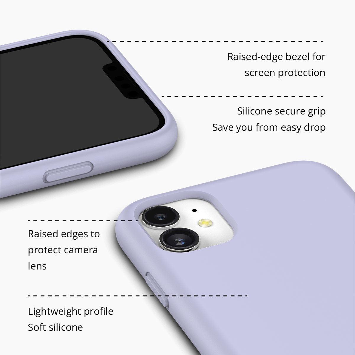 iPhone 11 Lady Lavender Silicone Phone Case - CORECOLOUR