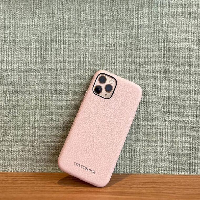 iPhone 11 Pink Genuine Leather Phone Case - CORECOLOUR