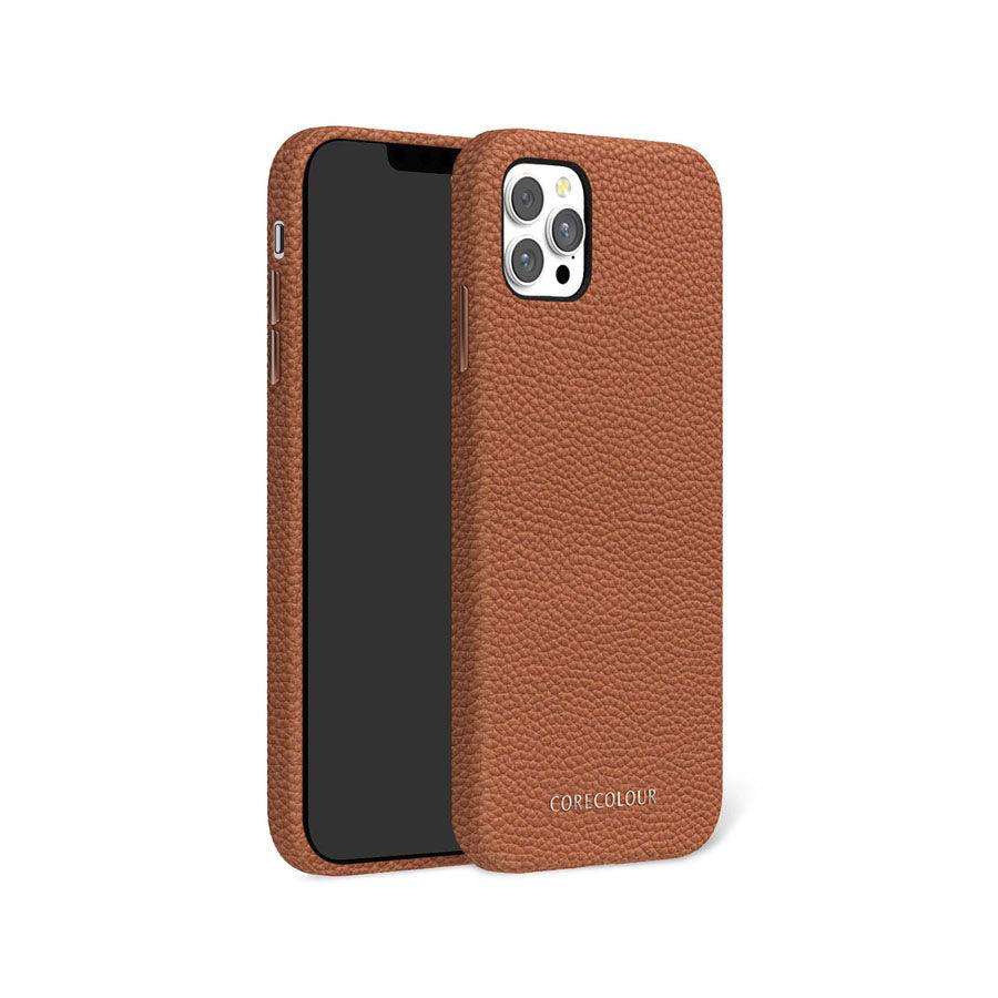 iPhone 11 Pro Max Brown Genuine Leather Phone Case - CORECOLOUR
