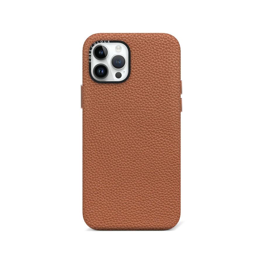 iPhone 12 Pro Brown Genuine Leather Phone Case - CORECOLOUR