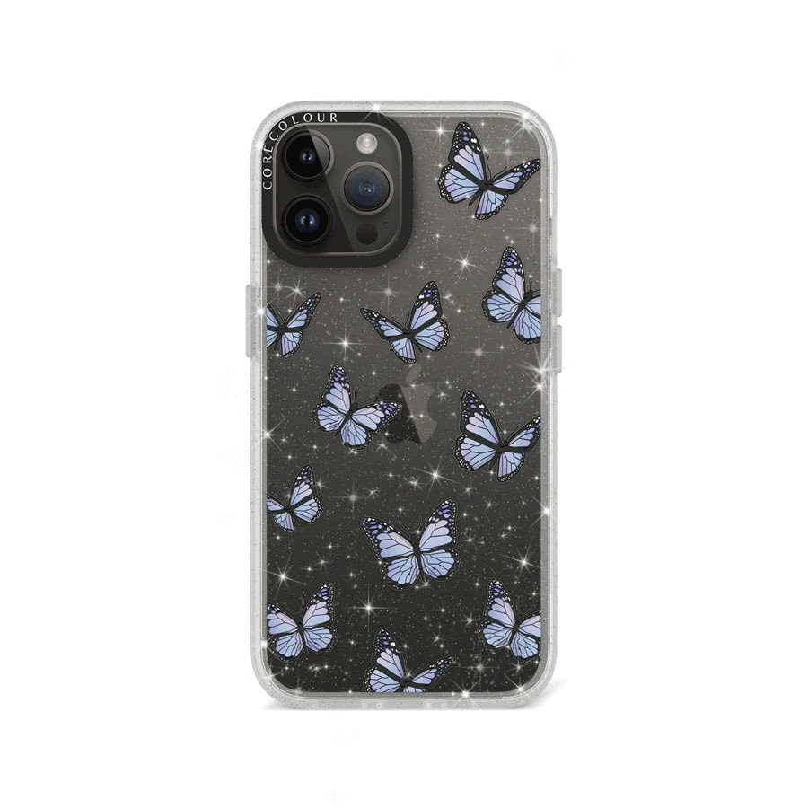 iPhone 12 Pro Butterfly Kiss Glitter Phone Case - CORECOLOUR