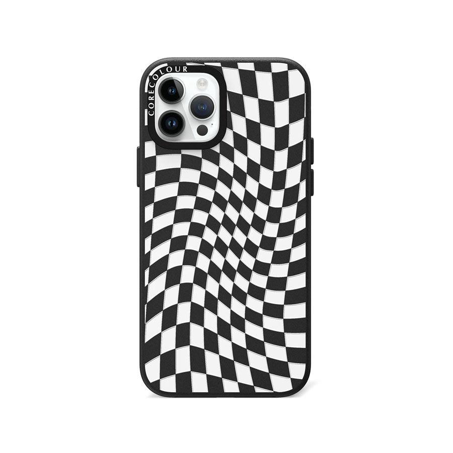 iPhone 12 Pro Check Me Out Twisted Black Phone Case - CORECOLOUR