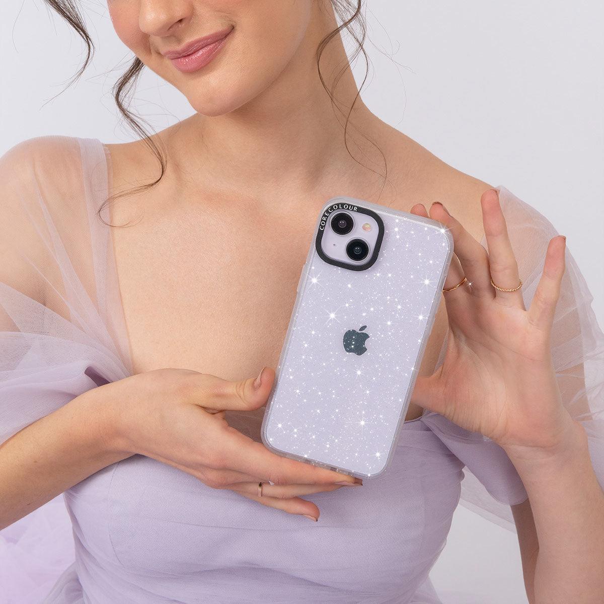 iPhone 12 Pro Glitter Clear Glitter Phone Case - CORECOLOUR