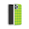 iPhone 12 Pro Green Houndstooth Phone Case - CORECOLOUR