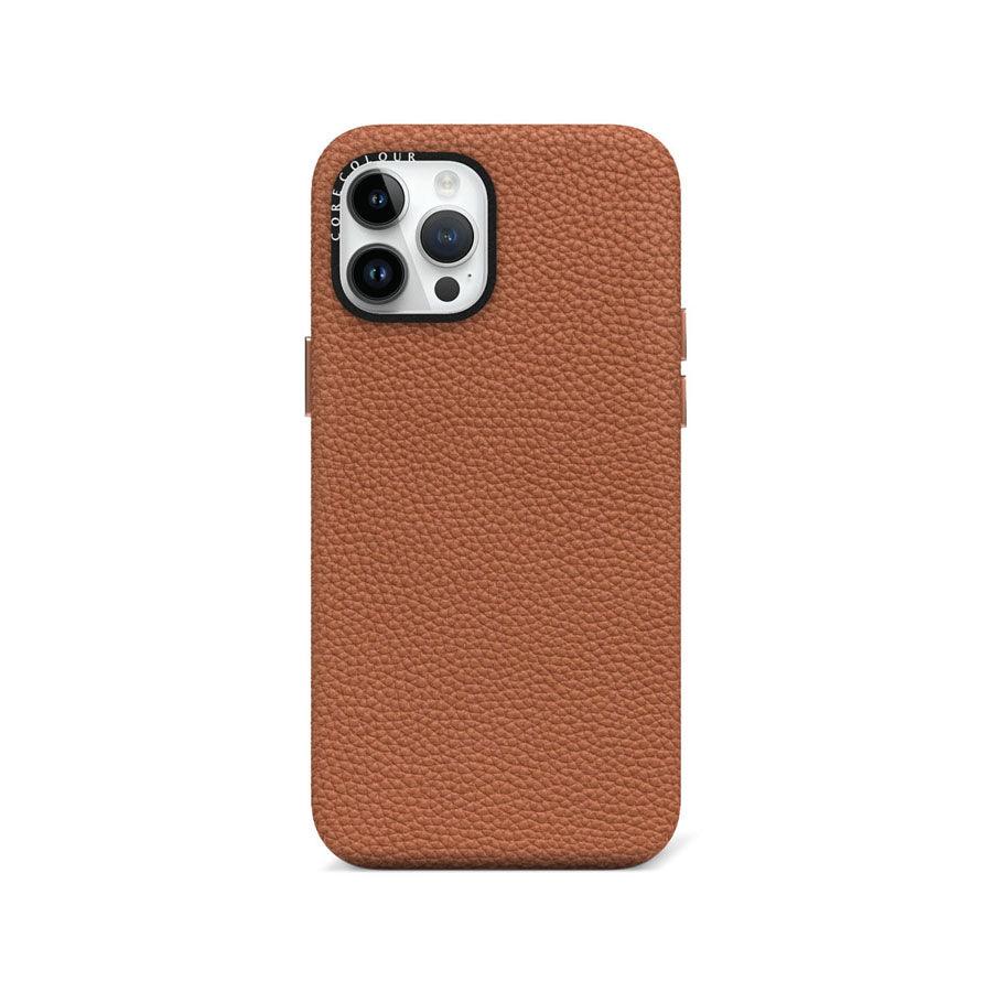 iPhone 12 Pro Max Brown Genuine Leather Phone Case - CORECOLOUR