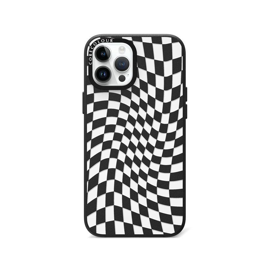 iPhone 12 Pro Max Check Me Out Twisted Black Phone Case - CORECOLOUR