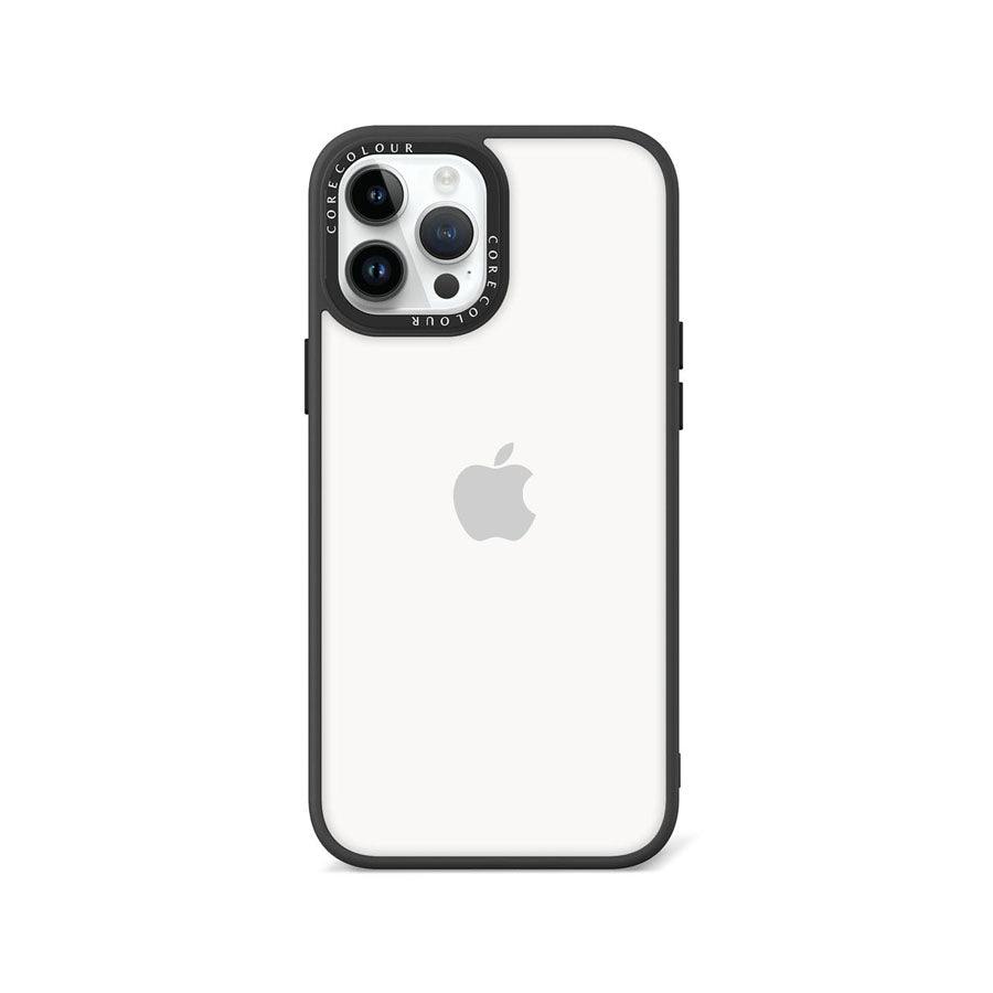 iPhone 12 Pro Max Jet Black Clear Phone Case - CORECOLOUR