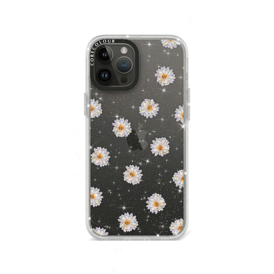iPhone 12 Pro Max Oopsy Daisy Glitter Phone Case - CORECOLOUR