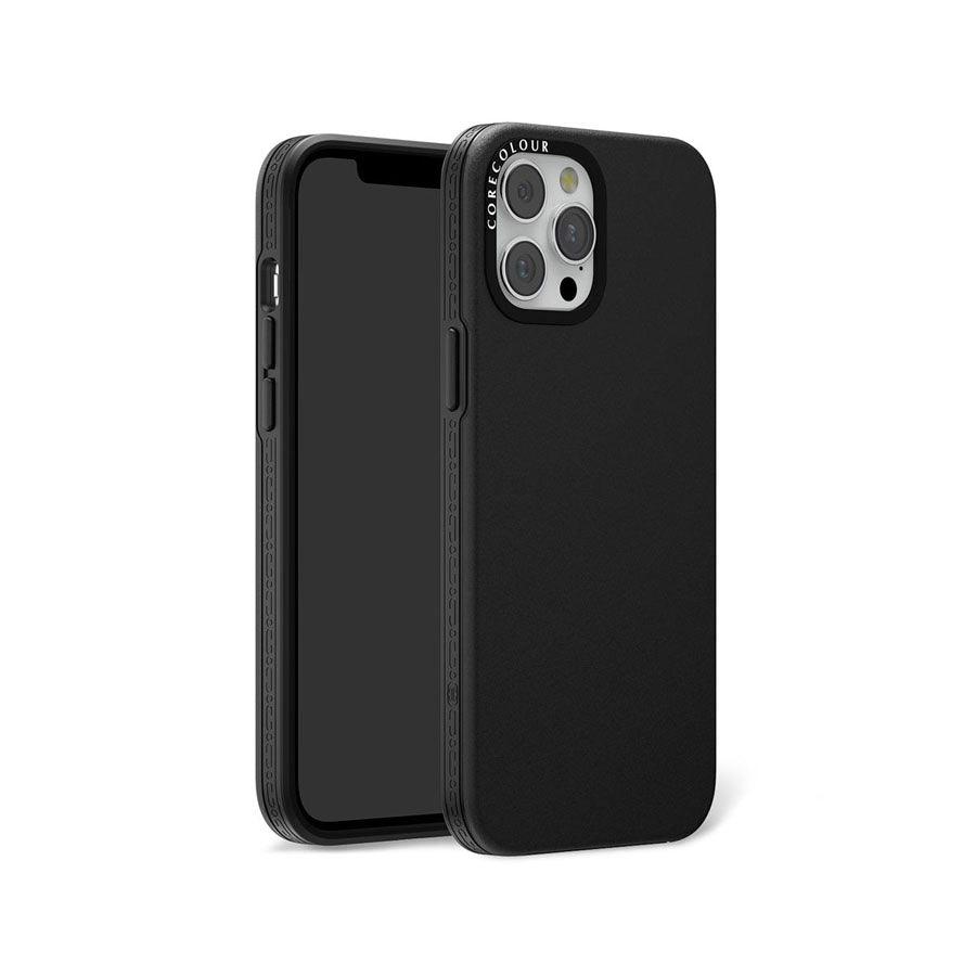 iPhone 12 Pro Max Solid Black Phone Case MagSafe Compatible - CORECOLOUR