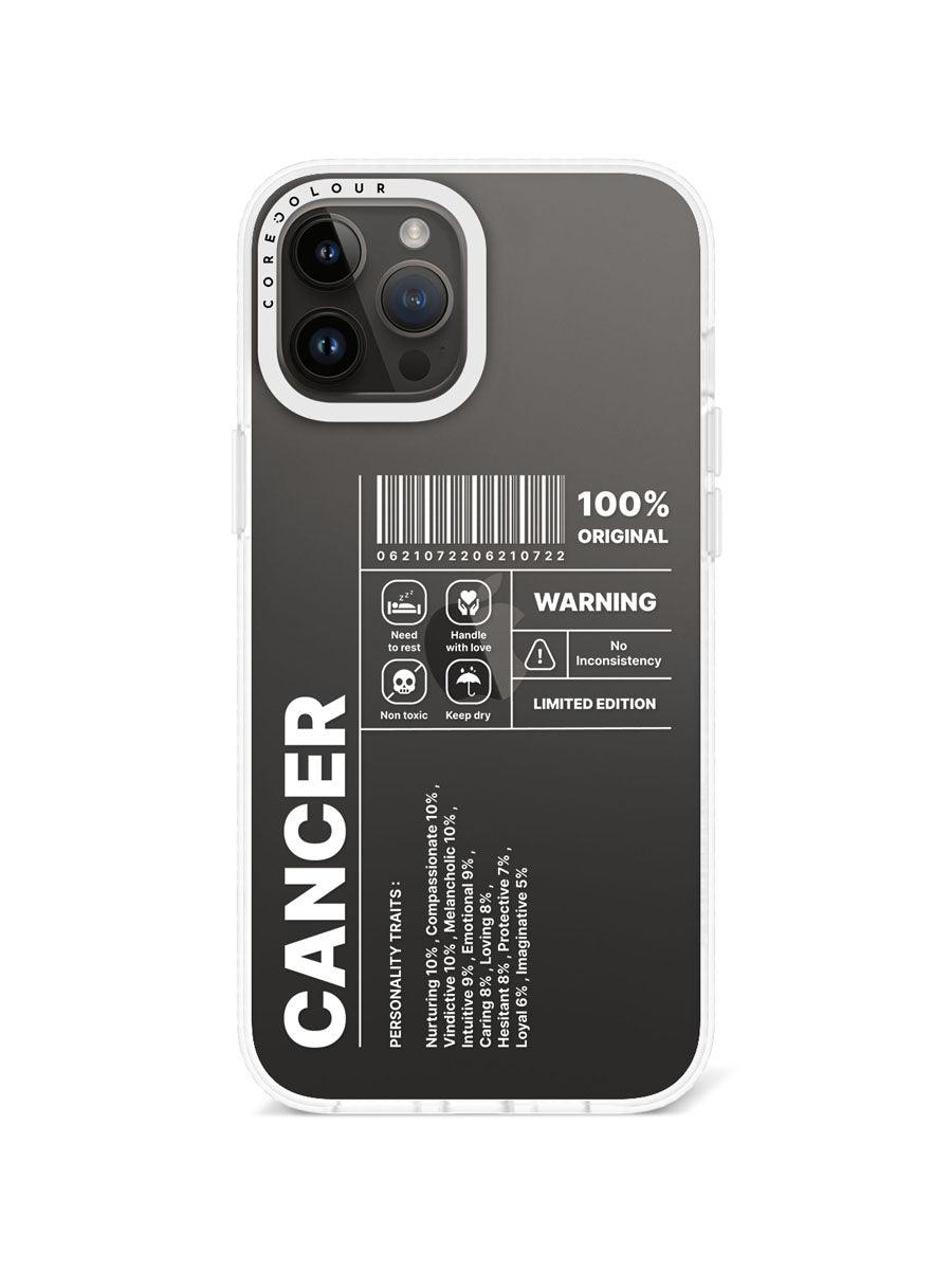 iPhone 12 Pro Max Warning Cancer Phone Case - CORECOLOUR