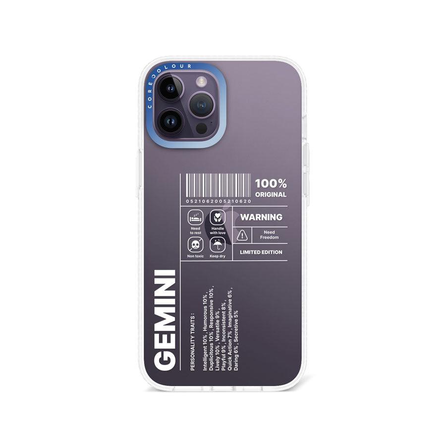 iPhone 12 Pro Max Warning Gemini Phone Case - CORECOLOUR