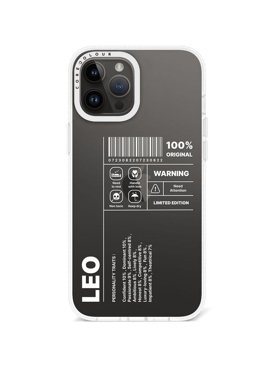 iPhone 12 Pro Max Warning Leo Phone Case - CORECOLOUR
