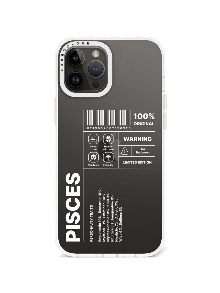 iPhone 12 Pro Max Warning Pisces Phone Case - CORECOLOUR