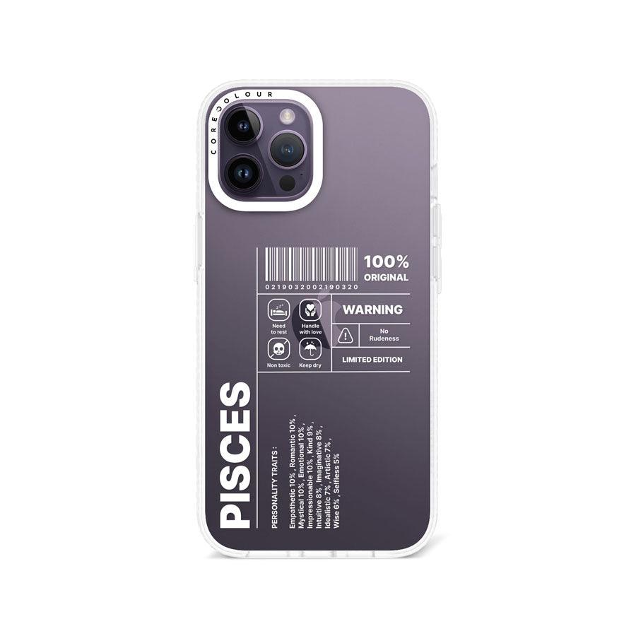 iPhone 12 Pro Max Warning Pisces Phone Case - CORECOLOUR