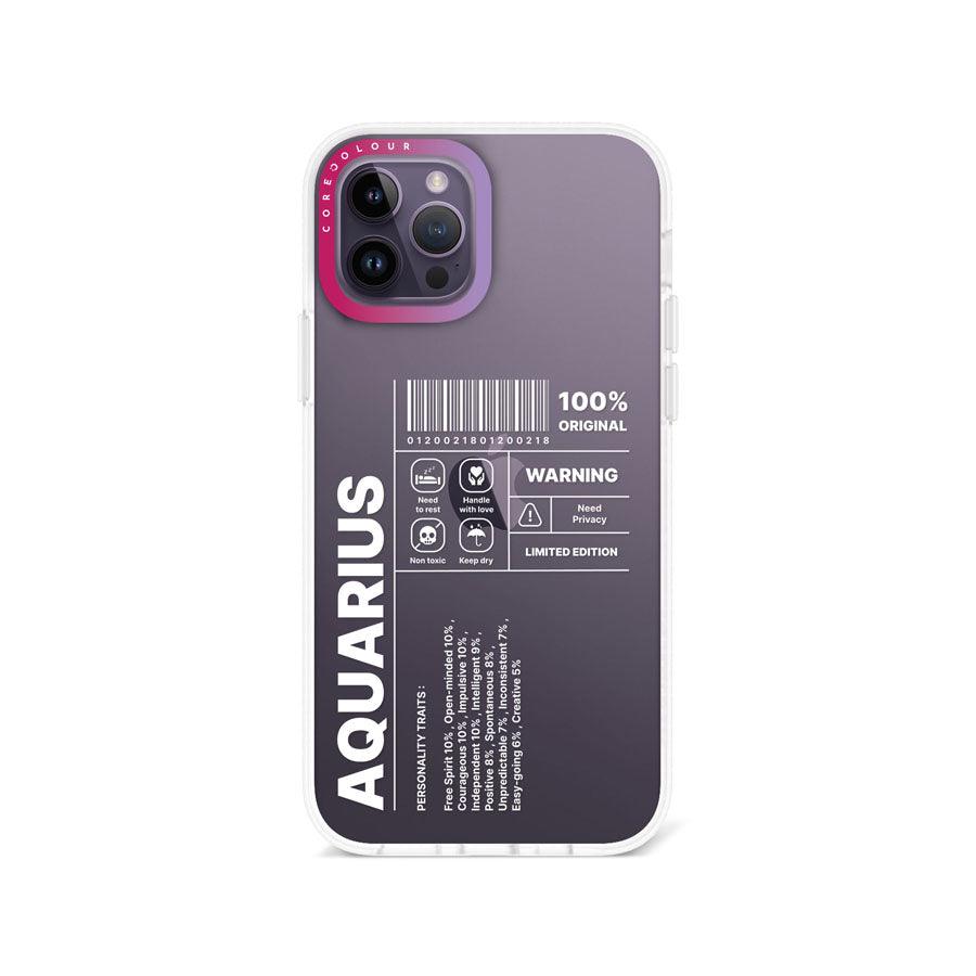 iPhone 12 Pro Warning Aquarius Phone Case - CORECOLOUR