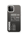 iPhone 12 Pro Warning Gemini Phone Case - CORECOLOUR