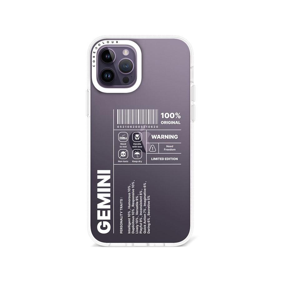 iPhone 12 Pro Warning Gemini Phone Case - CORECOLOUR