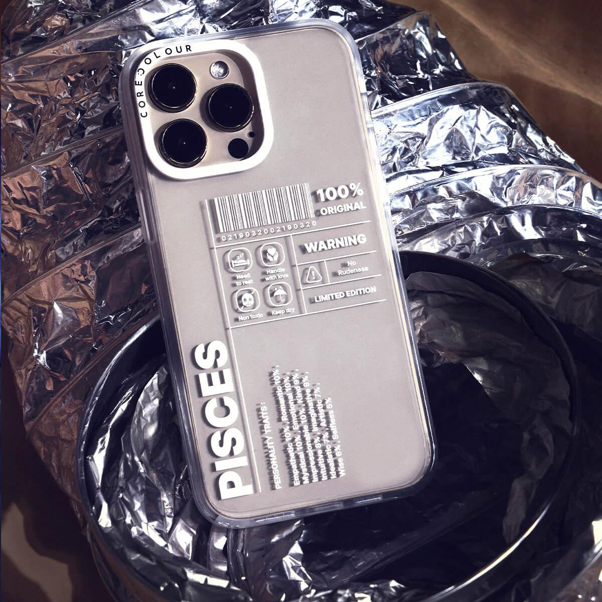 iPhone 12 Pro Warning Pisces Phone Case - CORECOLOUR