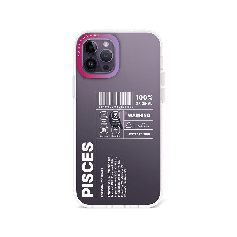 iPhone 12 Pro Warning Pisces Phone Case - CORECOLOUR