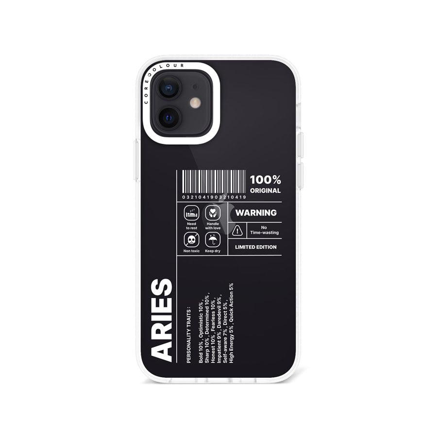 iPhone 12 Warning Aries Phone Case - CORECOLOUR