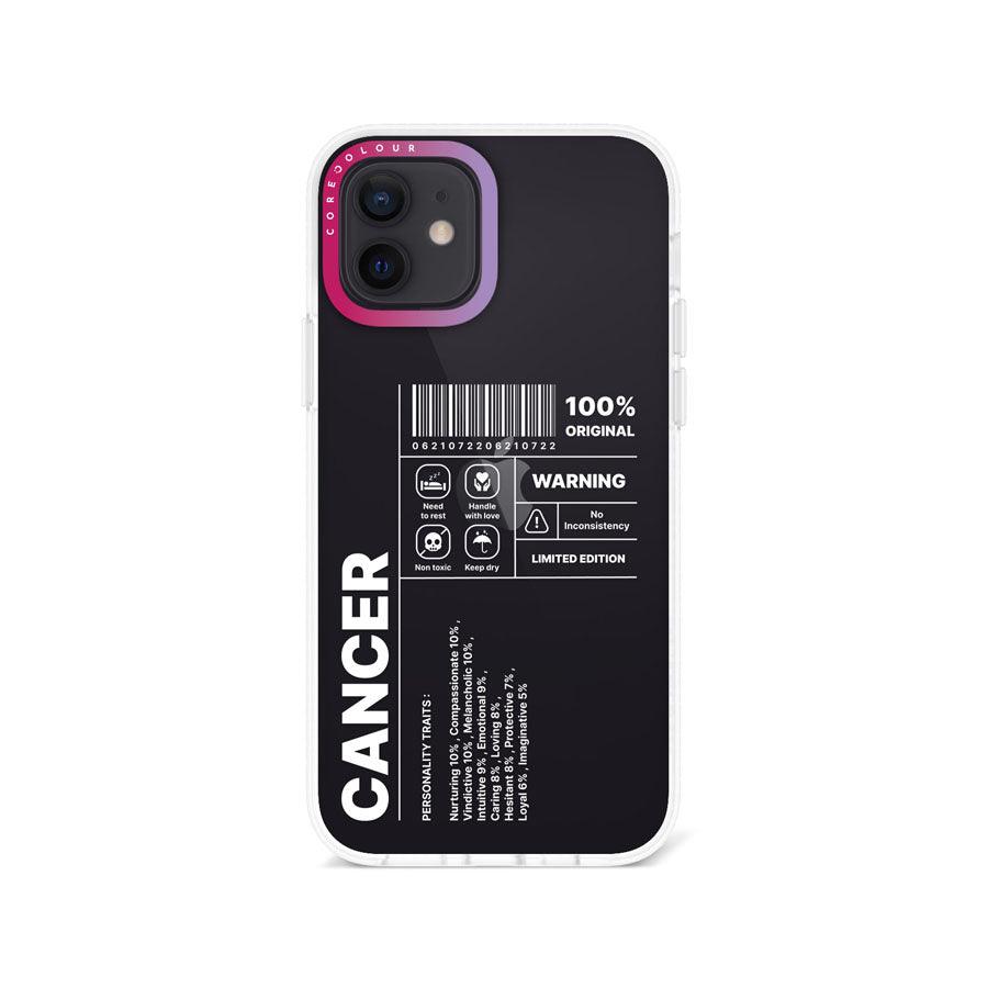 iPhone 12 Warning Cancer Phone Case - CORECOLOUR