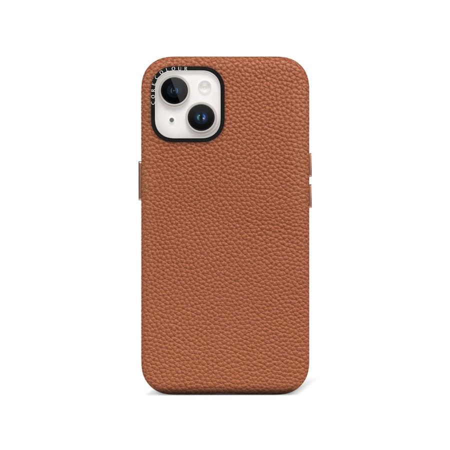 iPhone 13 Brown Genuine Leather Phone Case - CORECOLOUR
