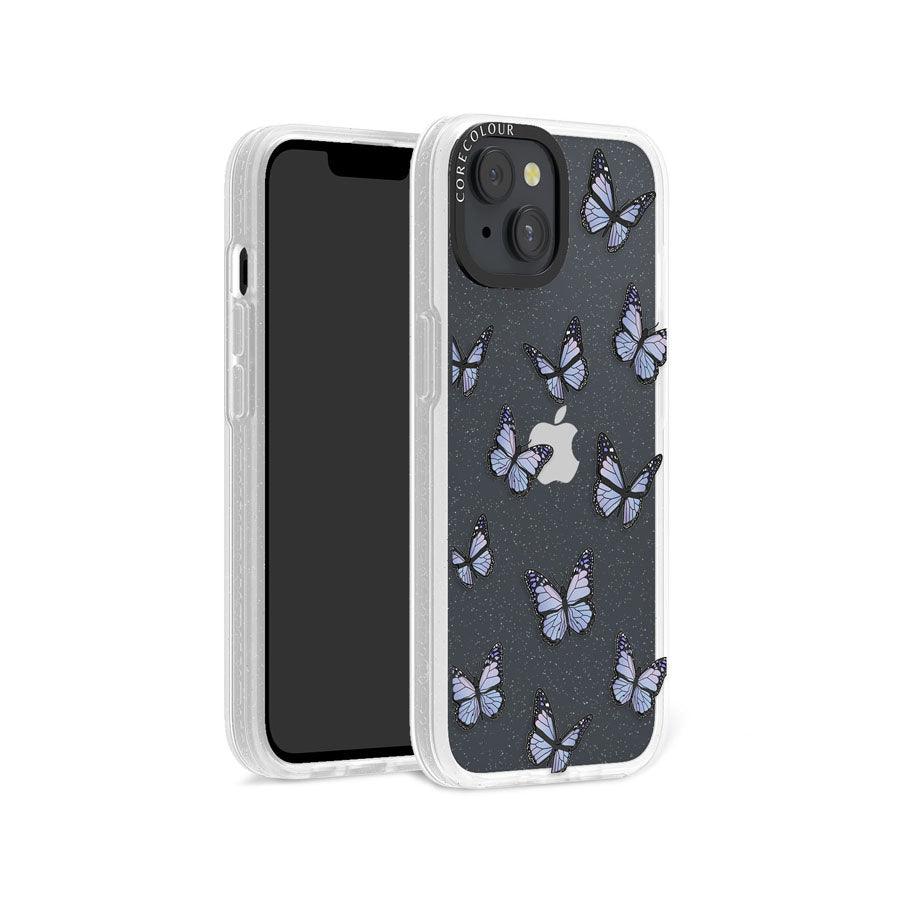 iPhone 13 Butterfly Kiss Glitter Phone Case - CORECOLOUR