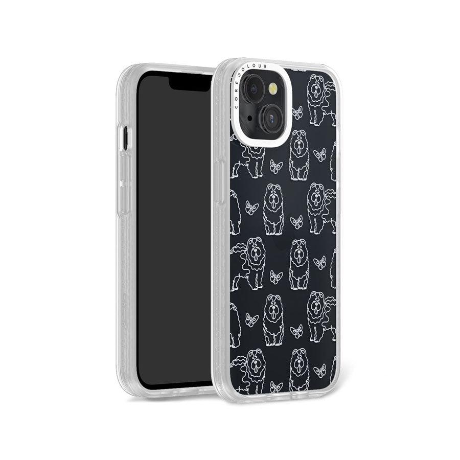 iPhone 13 Chow Chow Minimal Line Phone Case - CORECOLOUR