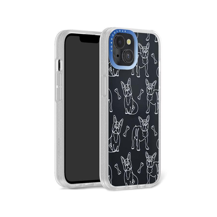 iPhone 13 French Bulldog Minimal Line Phone Case - CORECOLOUR
