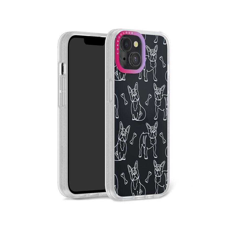 iPhone 13 French Bulldog Minimal Line Phone Case - CORECOLOUR