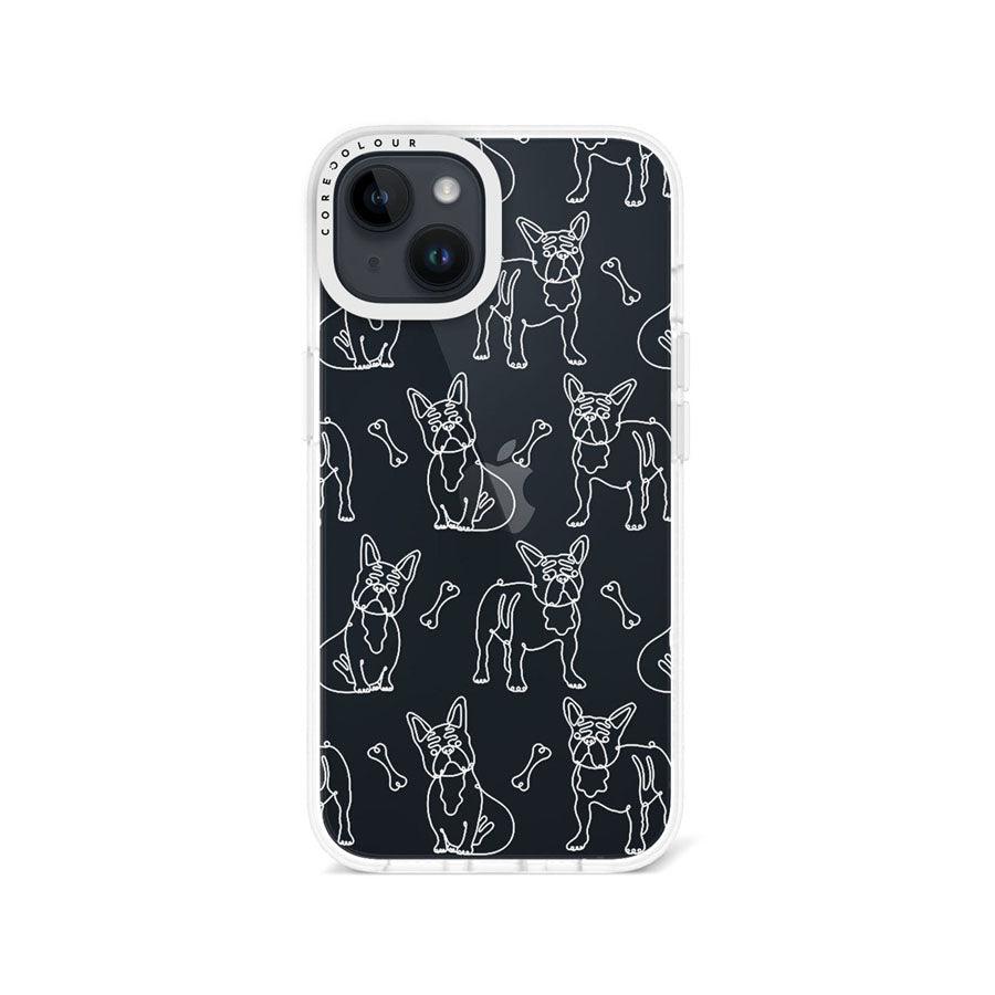 iPhone 13 French Bulldog Minimal Line Phone Case - CORECOLOUR